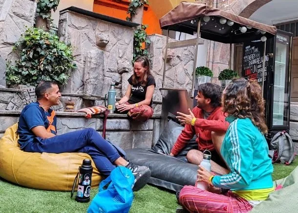 Backpackers sharing hostel life in Lima and Cusco with parties and activities
