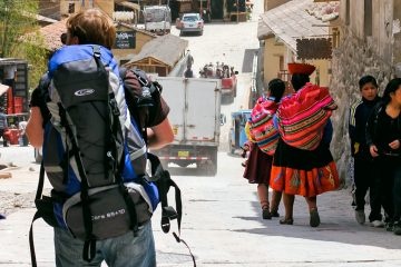Backpacker planning an affordable trip across South America.